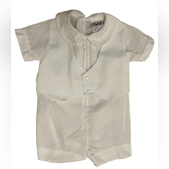 Costume Vintage Pour Nouveau-né Garçon Alexis - Rouge - Taille Newborn - Occasion Très Bon état